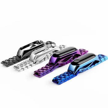 

metal bracelet For xiaomi mi band 5 miband 3 stainless steel correa mi band 4 bracelet mi band 5 strap miband 5 nfc Accessories