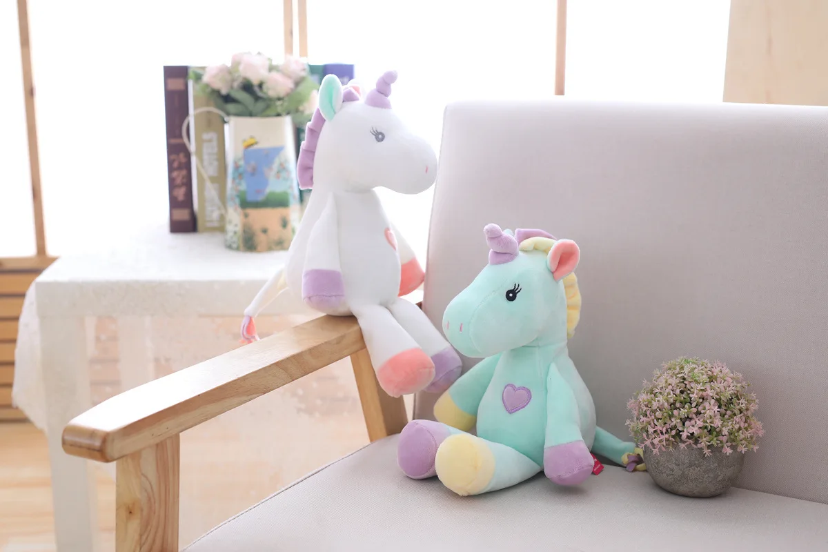 Плюшевая Радужная игрушечный Единорог Unicornio мягкая чучела Животные Кукла "Сова" игрушки для детей маленьких девочек Рождественский фантастический подарок