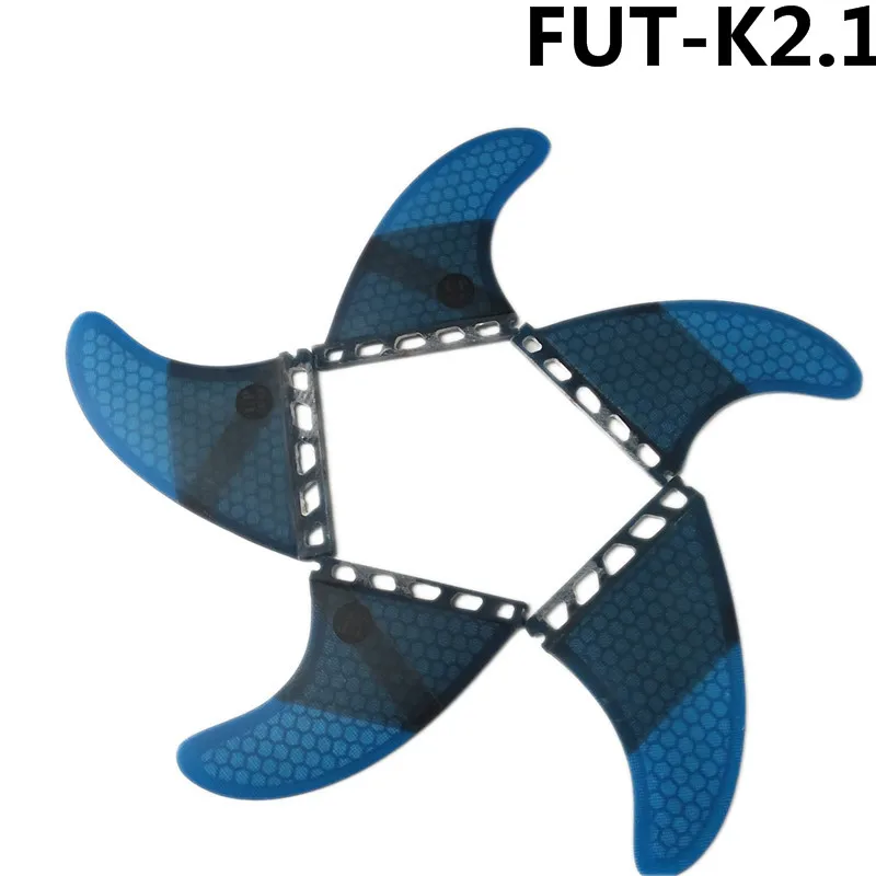 Surf Future Fin K2.1 плавники для серфинга синего цвета из стекловолокна соты Tri-Quad плавники Quilhas Thruster 5 fin Set