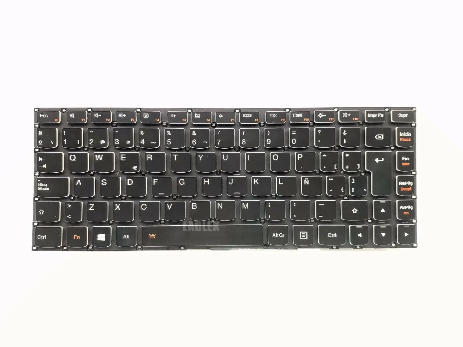 Латиноамериканская клавиатура с подсветкой для Lenovo Yoga 2 13(20344/20345/80DM/80DN) |