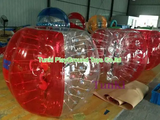 Полуцветной шар-бампер, размер 1,25 м/1,55 м/1,8 м, пузырьковый футбольный мяч, горячая распродажа