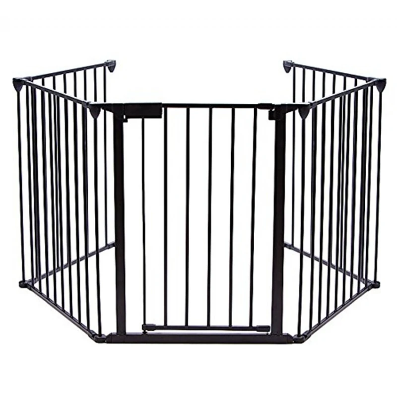 Auto-Safety-BBQ-Fire-Fireplace-Metal-Safety-Gate-With-Door-Latch-Lock-Black_2_800x800