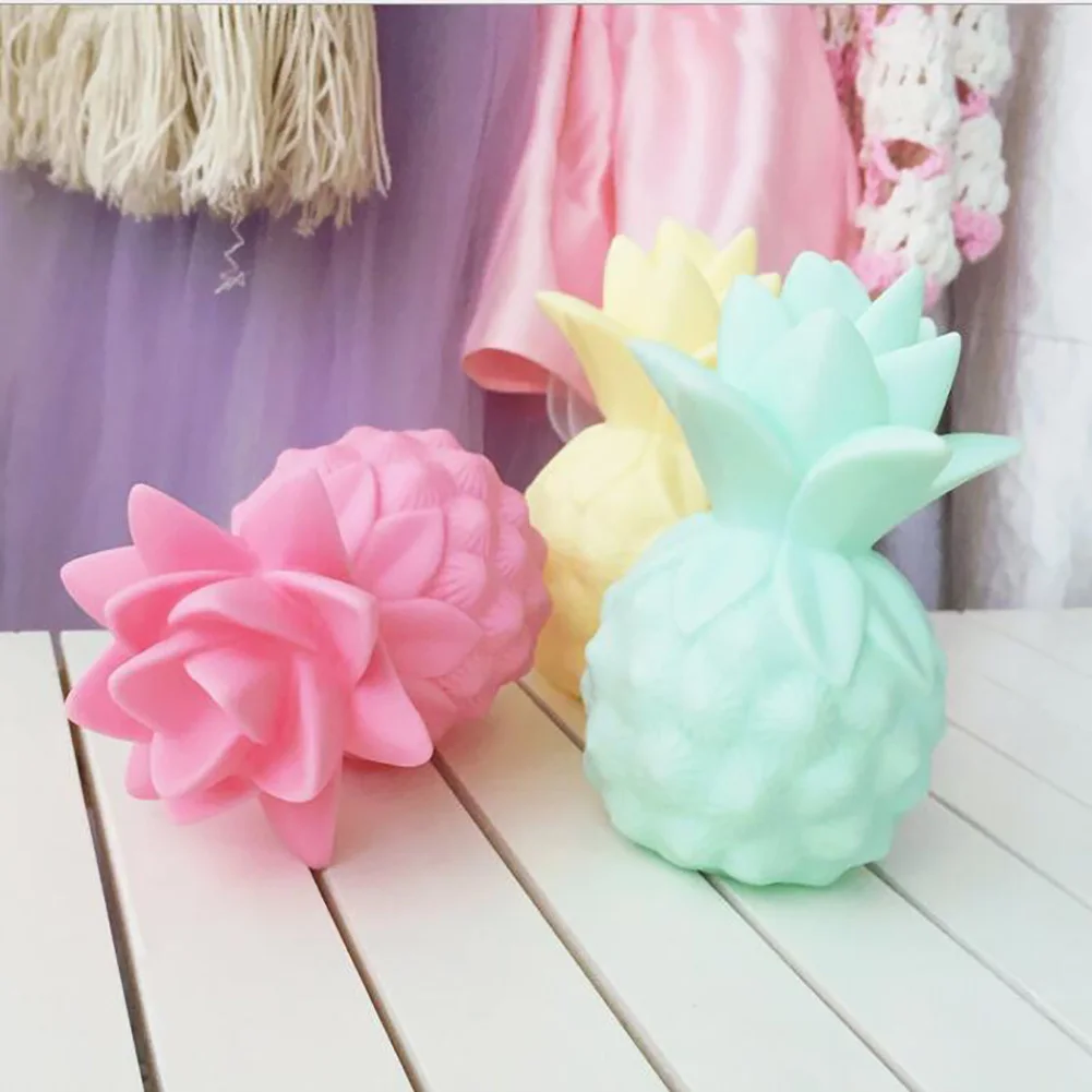 Luzes da Noite luz amarela luz branca da Estilo : Pineapple Apple Children Baby Light