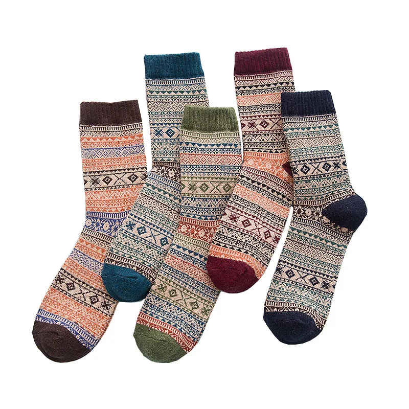 LNRRABC-Winter-Thick-Warm-Stripe-Wool-Socks-Casual-Calcetines-Hombre-Sock-Business-Male-Socks