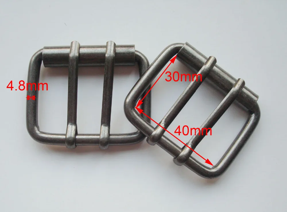 1-9/1"(40 мм) кожевенное ремесло оборудование античное серебро двойные штифты ремень ролик пряжка, сумка Пряжка, аксессуары для одежды, застежки для сумки