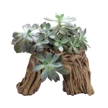 

BESTOYARD Simulation Tree Root Succulent Plant Pot Garden Planting Pots Outdoor Botanic Beautiful Garden Flower Pot DIY