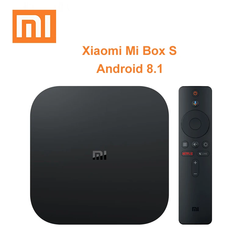 Новый Xiaomi mi коробка S 4K смарт ТВ Box Android 8 1 4 ядра 64 бит Декодер каналов кабельного