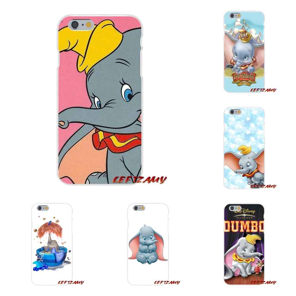 Для iPhone X 4 4S 5 5S 5C SE 6 S 7 8 Plus анимацию Dumbo аксессуары телефон случаях охватывает |