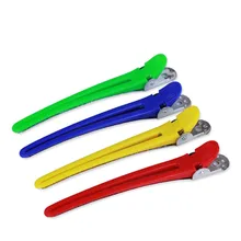 Профессиональные 6 шт красочные зажимы для волос Парикмахерские секционные режущие Зажимы Пластиковые для укладки волос в салоне зажимы-27