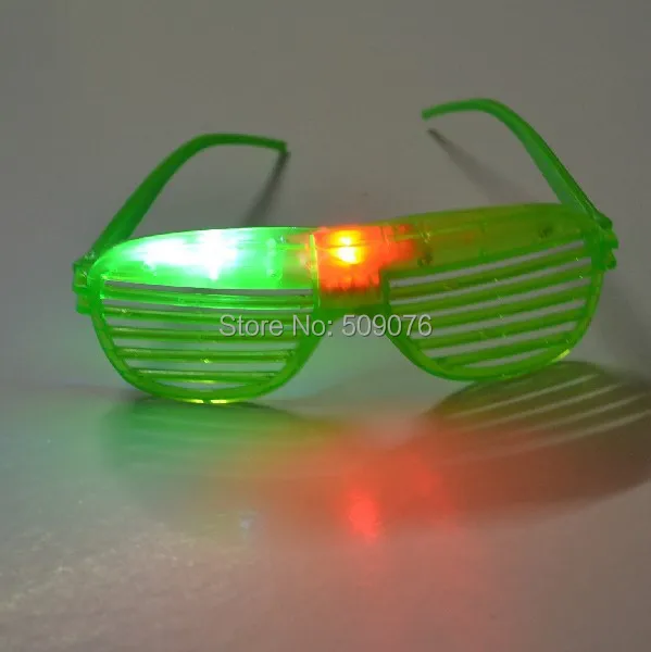 

Free shipping 2pcs/lot LED Flashing Light Up Eyeglasses led Shutter glasses face mask for Party Supplies