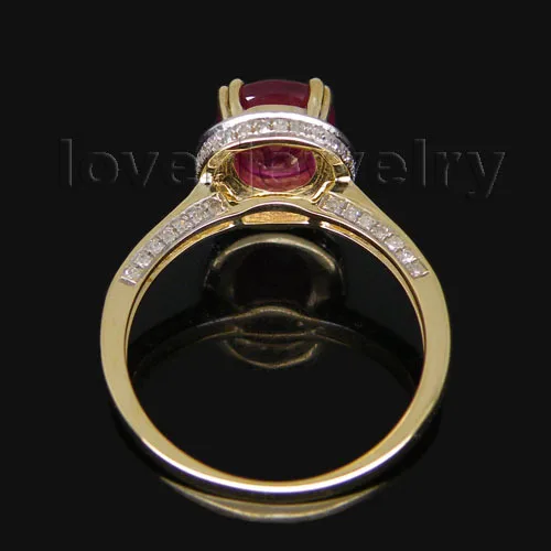 LOVERJEWELRY винтажный Новый дизайн! Свадебное кольцо из желтого золота с красным
