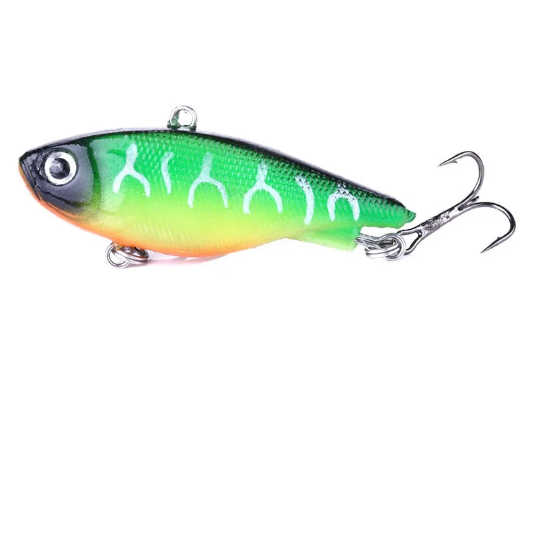  Vissen 2 pcs random color Luya bait soft fish 6cm package lead soft VIB road sub-bait 19g long shot