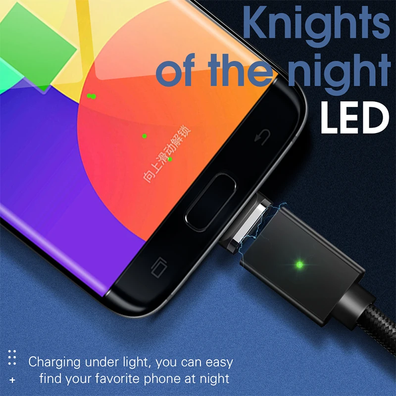 Кабель Micro USB Essager 3 м магнитное зарядное устройство для Samsung Xiaomi Lenovo Huawei 1 2 шнур
