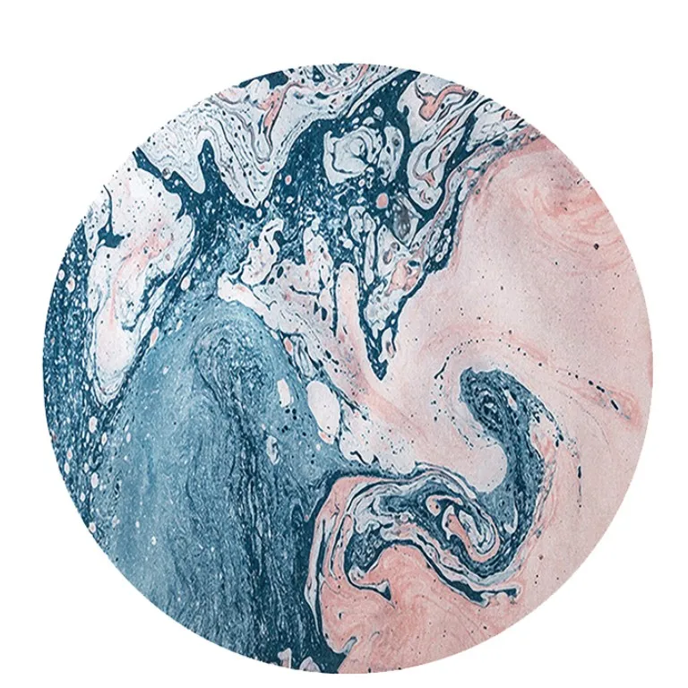 INS геометрический мраморный напольный ковер в скандинавском стиле для гостиной чайный столик мягкий коврик для спальни нескользящий круглый декоративный ковер