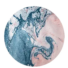 INS геометрический мраморный напольный ковер в скандинавском стиле для гостиной чайный столик мягкий коврик для спальни нескользящий круглый декоративный ковер