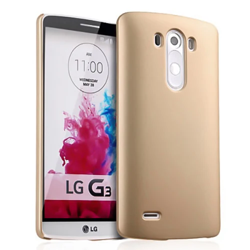 Матовая Пластик Coque 5.5For Lg G3 чехол для Lg G3 D855 D856 D857 D859 телефона чехол-лента на заднюю панель - Цвет: golden