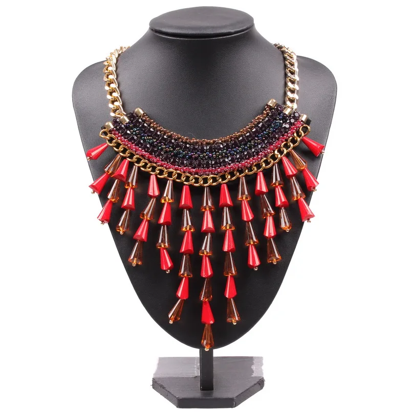 Chinese Product Factory Statement Elegant Acrylic Waterdrop Beads Fashion Jewelry Necklace For Women | Украшения и аксессуары