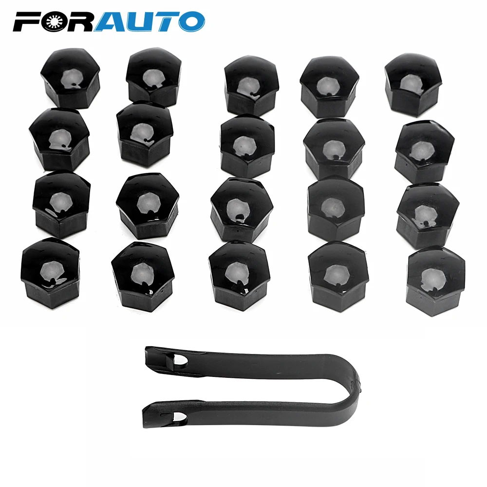 

20Pcs Special Socket Exterior Decoration Car Wheel Nut Caps Auto Hub Screw Cover Bolt Rims 17mm Car Type Accessories