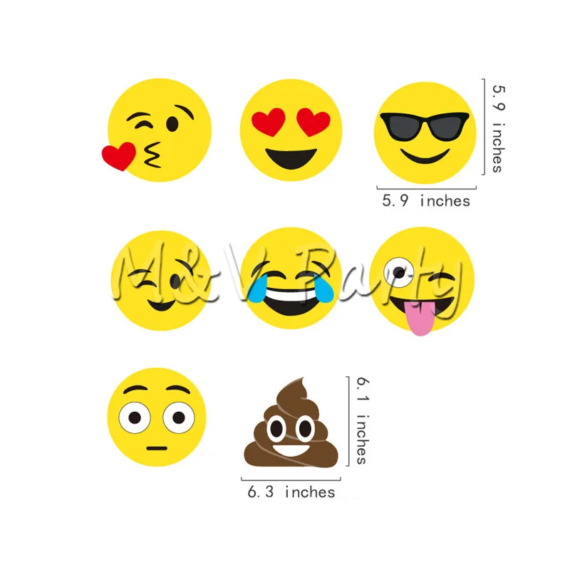 30 шт./компл. Emoji висит вихрем смайлик посылка рождения украшение новогодних