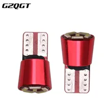 100 pçs super brilhante t10 led luzes do carro w5w 194 6smd 4014 livre de erros branco para luzes da placa de licença do carro lâmpada leitura