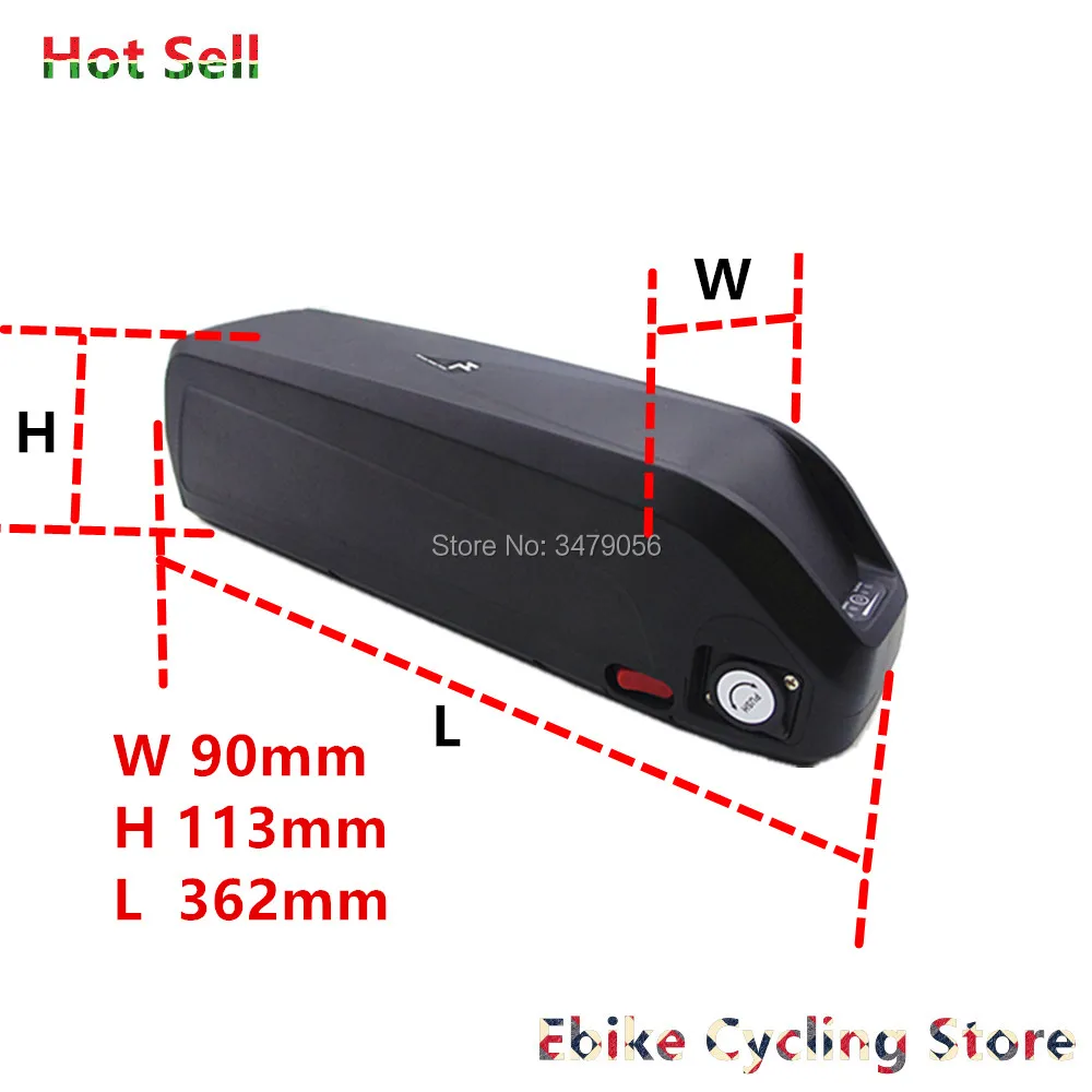 48 v/52 v 12ah 13ah 14.5ah 16ah 17ah 17.5ah литий ионный аккумулятор hailong Ebike 500w 750w 1000w электрический