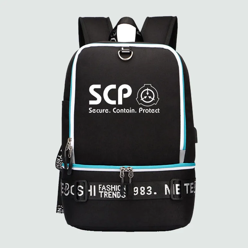 Специальные процедуры удержания основы SCP usb зарядка Рюкзак для ноутбука унисекс путешествия рюкзак холст рюкзак школьные сумки