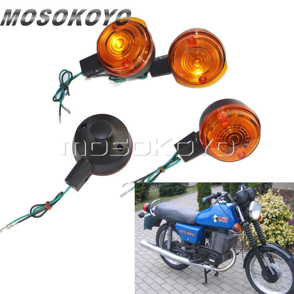 

For Simson S50 S51 S70 Front Indicator Lamp Rear Turn Signal Light Blinker 4pcs Flasher