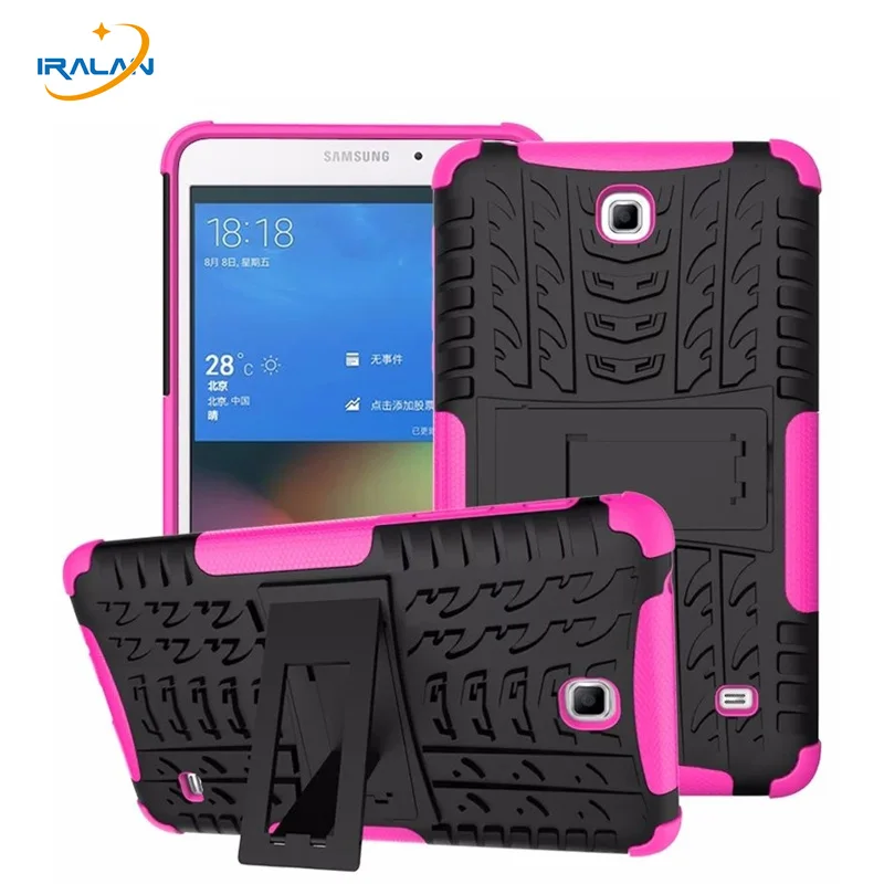 

2017 Hot shockproof Heavy Duty case For Samsung Galaxy Tab 4 7.0 SM T230 T235 Rugged Hybrid Tablet Cover+screen film+stylus pen