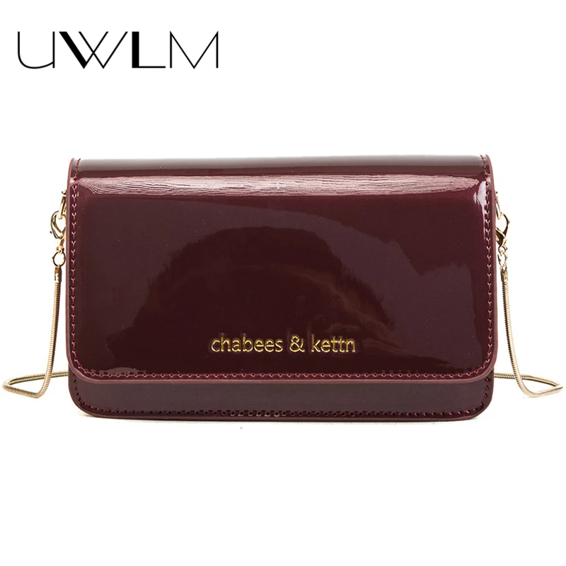 Лакированная кожа Для женщин сумки Сумки Mini известные бренды 2018 Crossbody Курьерские