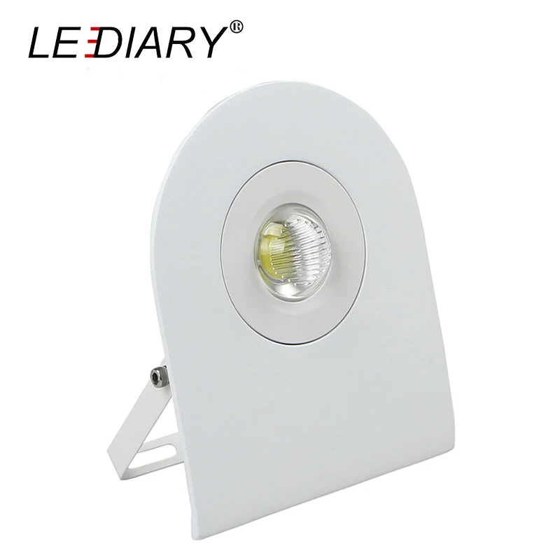 

LEDIARY Super Bright LED Floodlight White Body LED Projector Lamp Waterproof IP65 Landscape Lighting 6000K 10w/30w/50w 180V-240V