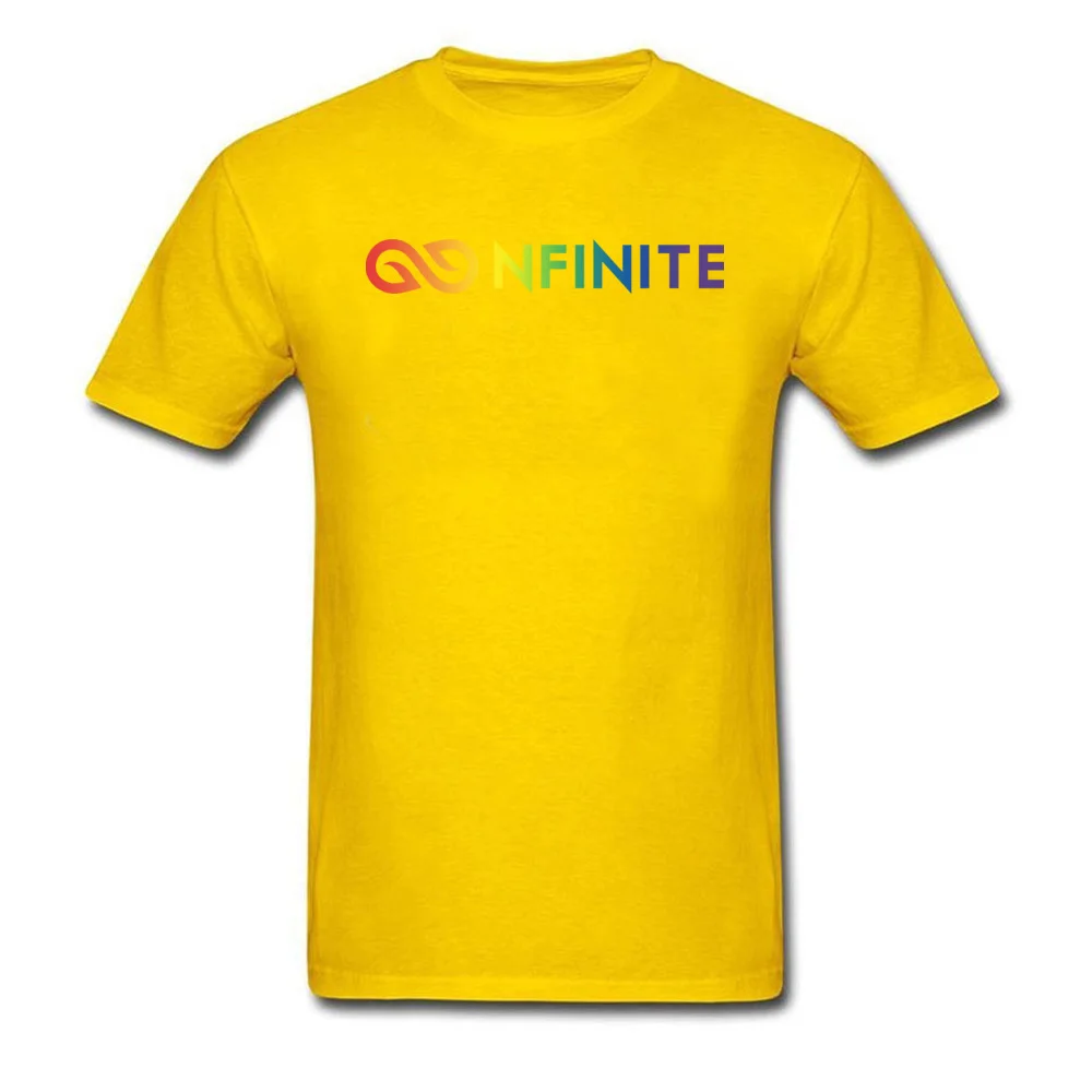 Nfinite Pride T-shirts Design Short Sleeve New Design Round Neck All Cotton Tops T Shirt Top T-shirts for Men VALENTINE DAY Nfinite Pride yellow