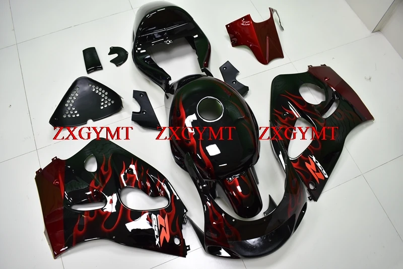 

Body Kits for GSX-R600 1996 - 2000 Fairing Kits GSXR 750 1996 Black Red Frame Fairing GSXR 750 1998