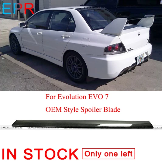 Для evotion EVO 7 OEM стиль спойлер из углеволокна лезвие для Mitsubishi глянцевое волокно Багажник крыло аксессуары тела комплект