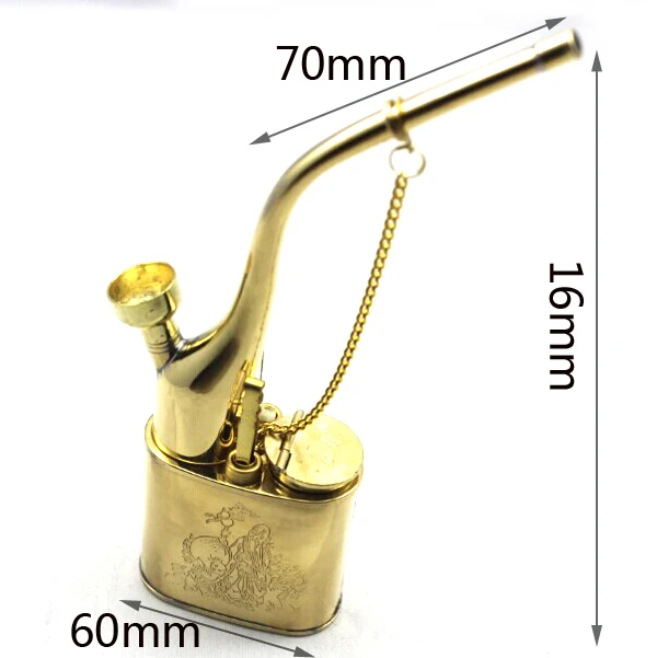 Elegant Carving Water Pipe Arab Brass Shisha Hookah Bicirculation