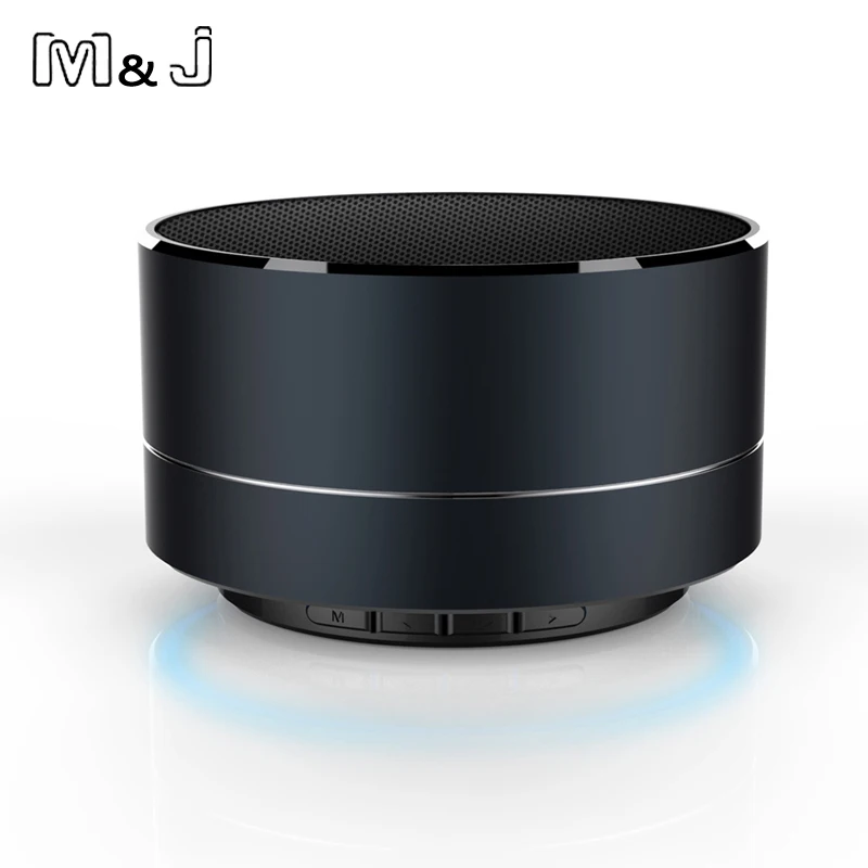M & J Metal Bezdrátové Bluetooth reproduktory Čte SD TF karta Přenosný reproduktor Podporuje hovory s mikrofonem Pro PC Iphone Sumsang Xiaomi