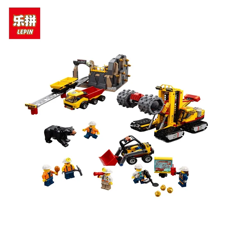

Lepin 02102 989Pcs Genuine City Series 60188 Mining Experts Website Set Building Blocks Bricks Funny Toys Model