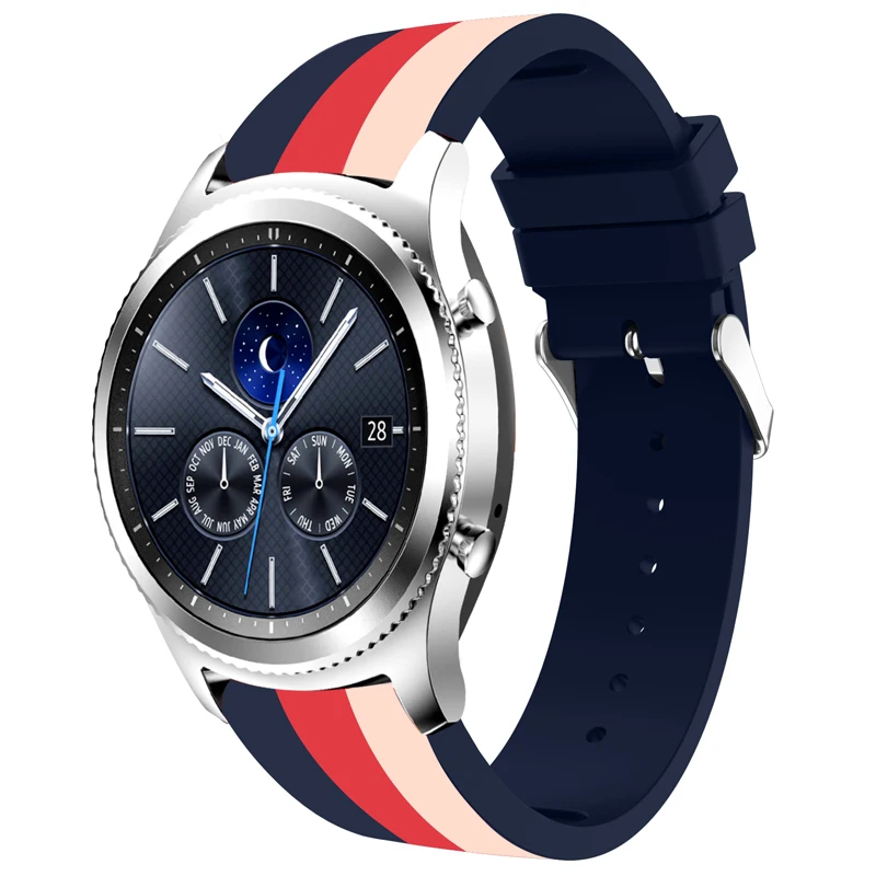 Спортивный ремешок 22 мм 20 мм для samsung gear S2 S3 Frontier Classic huami Amazfit bip ремешки huawei GT 2 galaxy watch active 42 мм 46 мм