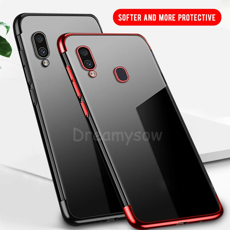 

Case for Samsung Galaxy A50 A30 A20 A10 A80 A40 M10 M20 M30 A 50 M 30 20 Coque Luxury Transparent TPU Silicone Cover Phone Cases