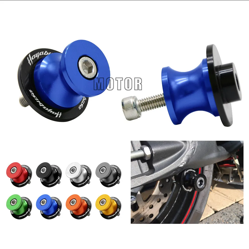 

Motorcycle Swingarm Spools Slider For SUZUKI HAYABUSA All Year 8mm Motorcycle Rear Swingarm Cover Frame Stands Protector
