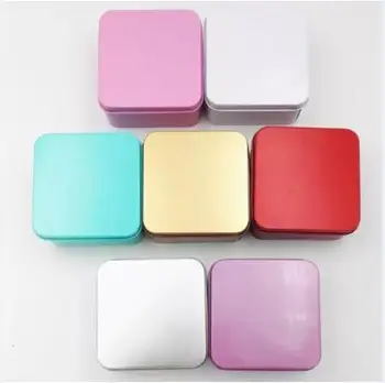 

2019 mini tin box relief stereo small tin kit storage box candy box 8.5*8.5*4.5cm