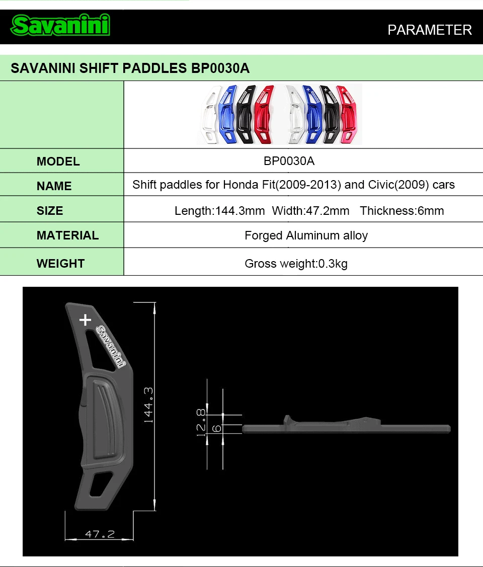 Savanini Алюминиевый Рычаг переключения передач для Honda Fit(2009-2013) и Civic(2009) Авто Стайлинг
