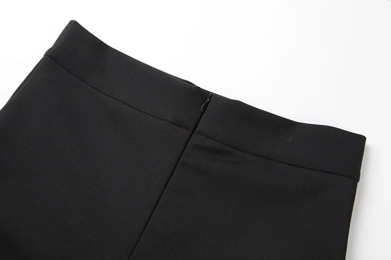 Европа новая высокая Талия Тонкий однобортный боковой Сплит вилка хип Карьера шаг юбка большого размера Женская 5XL HHB518