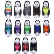 16 шт./компл. эластичный без галстука шнурки строки силиконовые шнурки для Для мужчин Для женщин на шнуровке; обувь на резиновой подошве без застежки на шнуровке; кроссовки для бега и занятий спортом