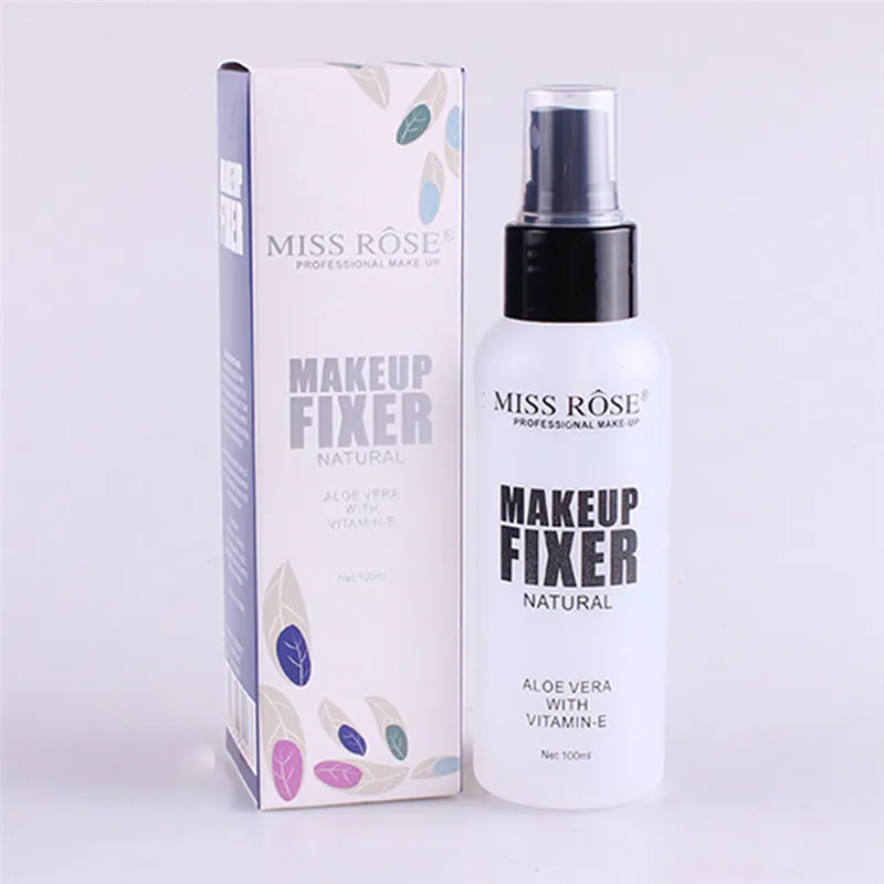 100ml MISS ROSE, 100 мл, спрей для макияжа, фиксированная основа для лица, бутылка, установка, отделка, макияж, туман, длительное распыление, косметика - Цвет: 100ml