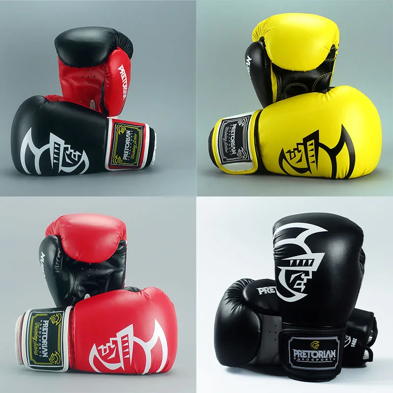 10-16 унций PRETORIAN Muay Thai из искусственной кожи для детей женщин мужчин ММА