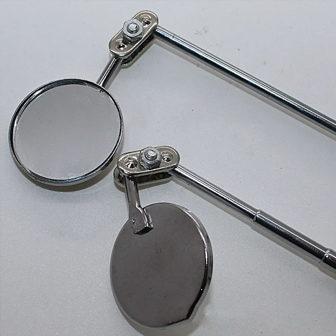 Dewtreetali 1pc Round Mirror Extending Car Angle View Pen Automotive