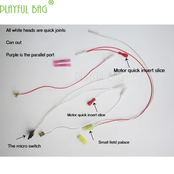 

Teflon high temperature line 0.5 silver plated wire split casing fast wiring group split casing small field palace M16