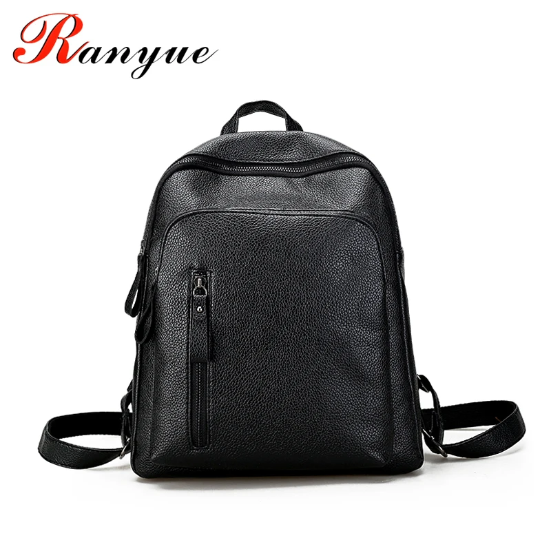 

Famous Designer Brand Backpack Women Leather High Quality Schoolbag For Teenager Girls 2017 New Sprinl Bag Women Rucksack Ladies