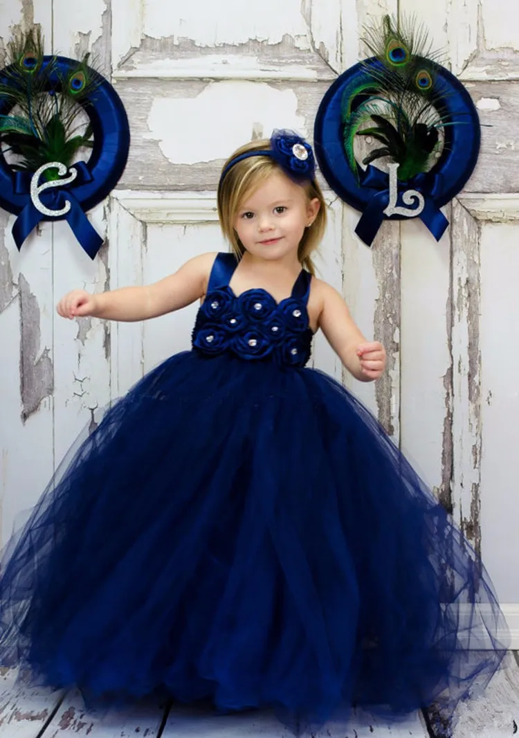 blue colour baby frock