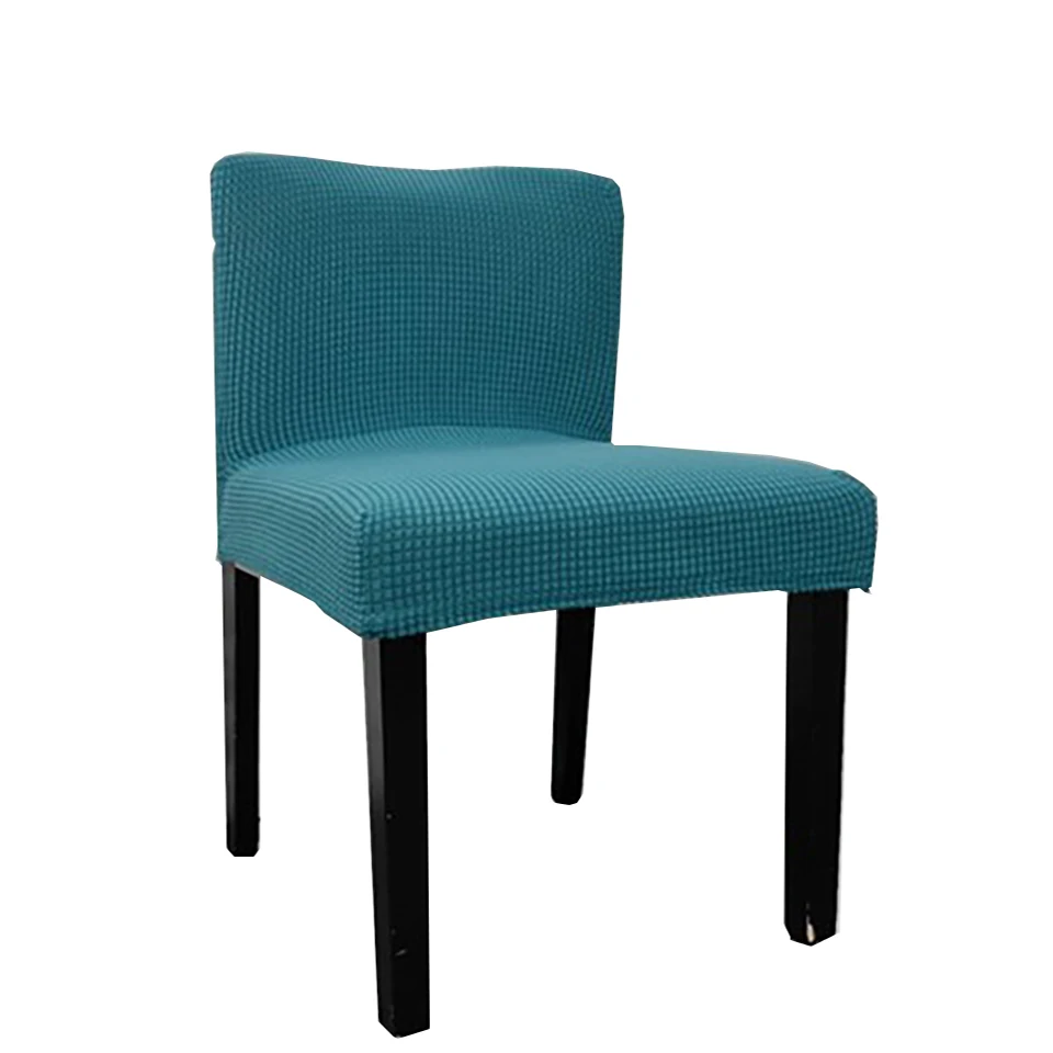 Флисовая ткань низкая спинка чехол для кресла спандекс чехлы на стулья для кухни/офиса эластичные чехлы на кресла столовая